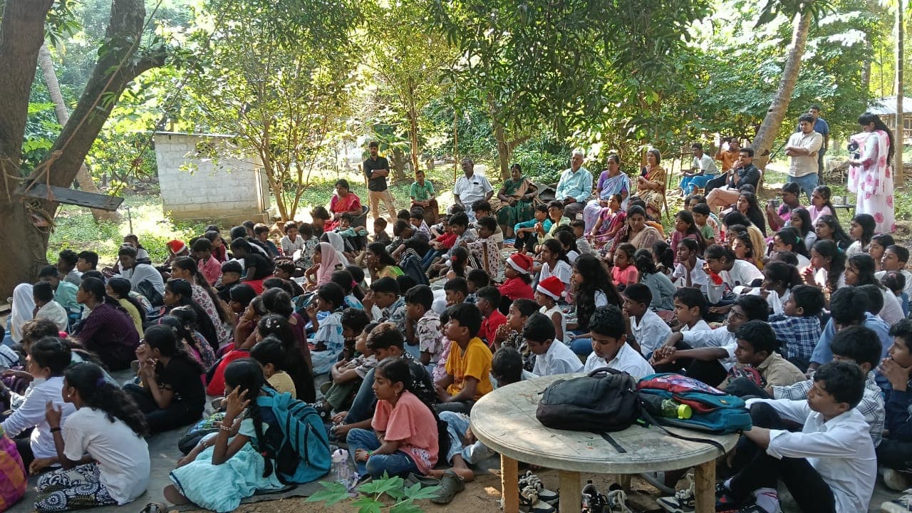 Marrian Foundation community gathering with children outdoors